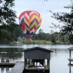 Hot Air Balloon Over Bath Creek NC